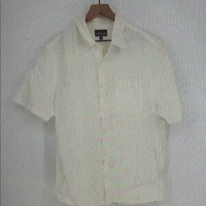 American Giant Men's Resort Shirt Linen Size M Made In USA